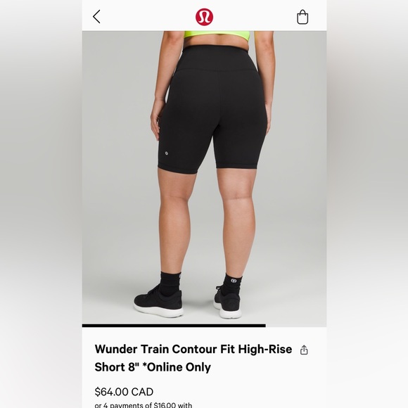 Lulu lemon shorts - Picture 2 of 2